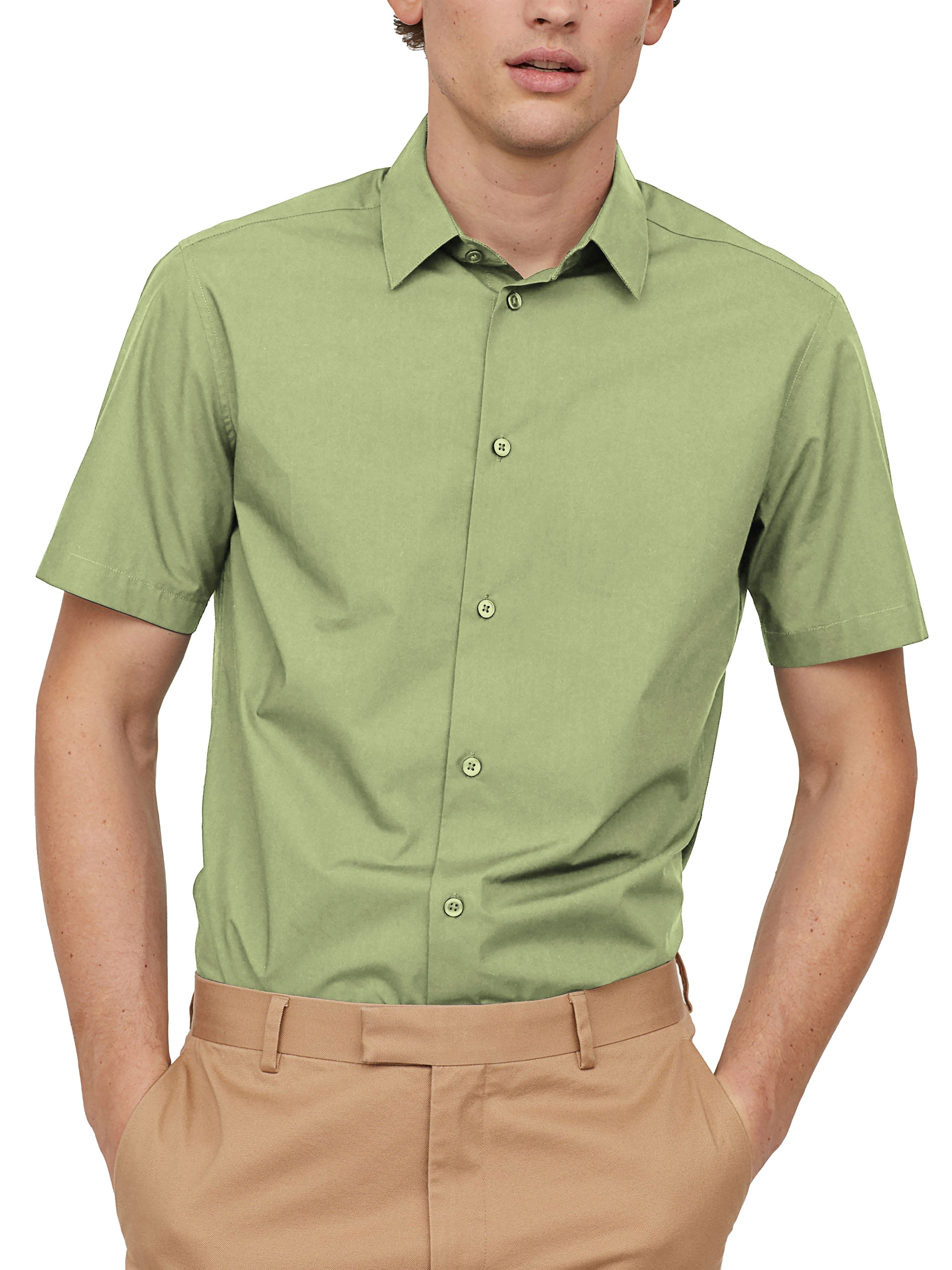 Ma Croix Men's Basic Urban Slim Fit 