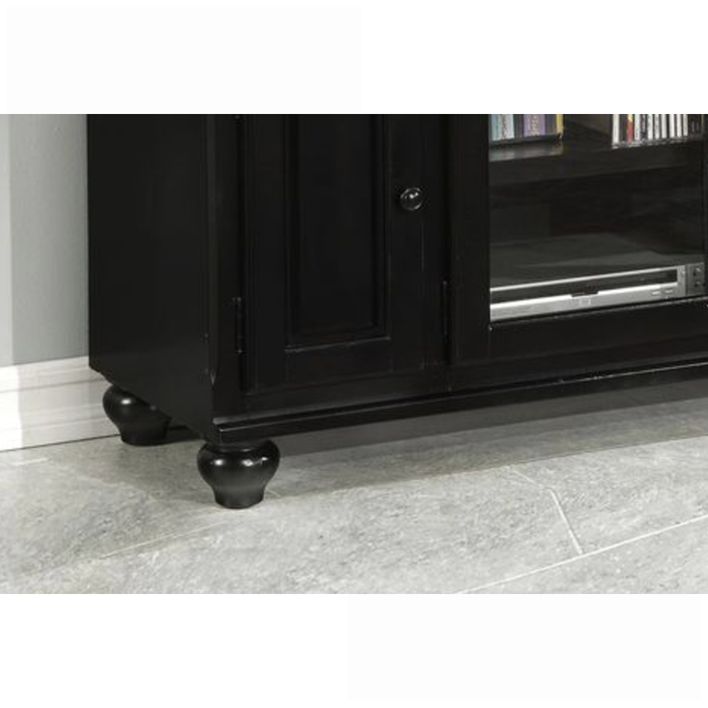 TV Furniture | Modern Black TV Stand with Storage | Fits 59” TVs | Black | TV Size Ranges 50-59 inches