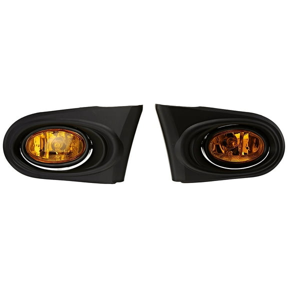 Spec-D Tuning LF-RSX02AMOEM-RS Acura Rsx Base/ Type-S Oem Style Fog Lights Amber