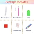 thumbnail image 6 of Mosflare Flower Diamond Art Painting Kit,14x14 inch,HD Canvas Full Drill Gem Art,DIY Craft Home Wall Decor and Gift, 6 of 7