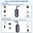 thumbnail image 3 of Transmisor y Receptor Bluetooth, Adaptador Bluetooth 5.4, Transmisor y Receptor de Audio Auxiliar Inalámbrico Bluetooth de 3,5 mm 2 en 1., 3 of 7