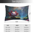 thumbnail image 2 of Naloa Pond Cute Axolotl Pillow Covers, Throw Pillow Case Cushion Covers,Cushion for Bedroom,Couch,Home-14"x20", 2 of 6