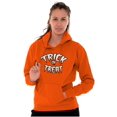 thumbnail image 3 of Classic Halloween Trick or Treat Unisex Plus Fleece Graphic Hoodie Brisco Brands 2X, 3 of 5
