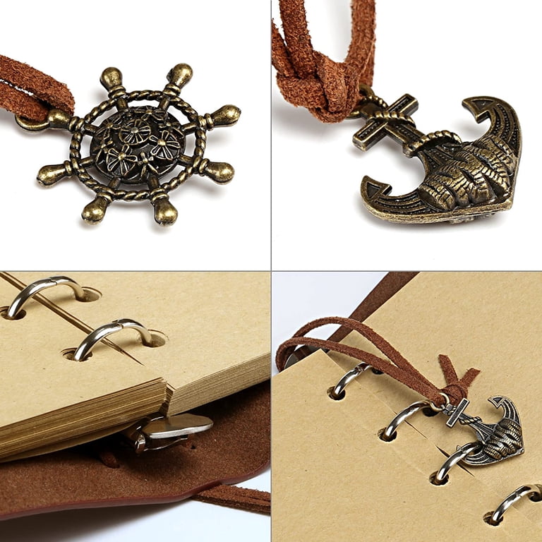 Naler Vintage Pu Leather Travel Pocket Notebook, Refillable photo 7