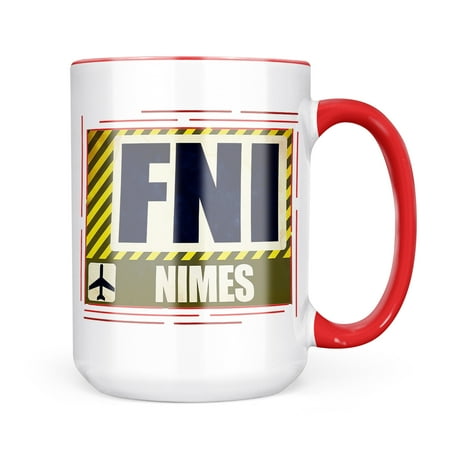 

Neonblond Airportcode FNI Nimes Mug gift for Coffee Tea lovers