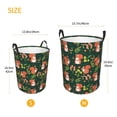 thumbnail image 3 of Fuzoiu Forest Squirrel Print Circular Hamper,Laundry Basket with Handle,Collapsible Laundry,Dirty Clothes Storage Basket,for Bedroom Bathroom Dorm Living Room-Small, 3 of 6