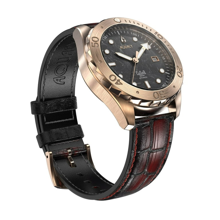 Aquacy Bronze CuSn8 Marble Automatic Diver Watch BR.BKM.8215.L  