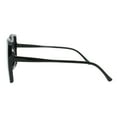thumbnail image 4 of Womens Square Sunglasses Trendy Fashion Minimal Thin Frame UV 400 Black, 4 of 4