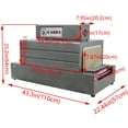 thumbnail image 4 of BS-4020 Heat Shrink Machine Thermal Shrink Packaging Machine 220V, 4 of 14