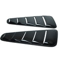 thumbnail image 4 of Ikon Motorsports Compatible with 10-14 Ford Mustang OE Style Painted # UA Black Rear Quarter Side Window Louvers Scoop Cover Vent Panel Pair - PP, 4 of 7