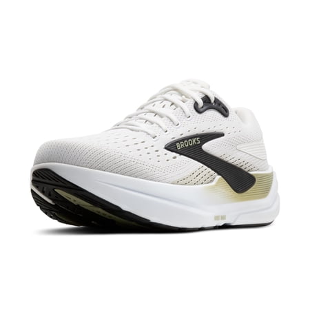 Brooks Mens Ghost Max 3 Neutral Running & Walking Shoe - Bright White/Tea/Black - 9 Wide