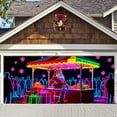 thumbnail image 4 of Pancarta luminosa para puerta de garaje activada 2D plana para fiestas Navidades Papá Noel y patrones para fiestas en interiores y exteriores, 4 of 4