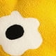 thumbnail image 5 of Cojín de peluche con forma de flor, relleno de esponja, suave y grueso, decorativo para sofá, color amarillo, 5 of 5
