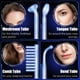 thumbnail image 2 of Varita facial de alta frecuencia - Uaike Máquina facial portátil de mano azul de alta frecuencia para la piel en casa - Dispositivo de varita facial para la piel con 4 tubos de vidrio azules diferente, 2 of 5