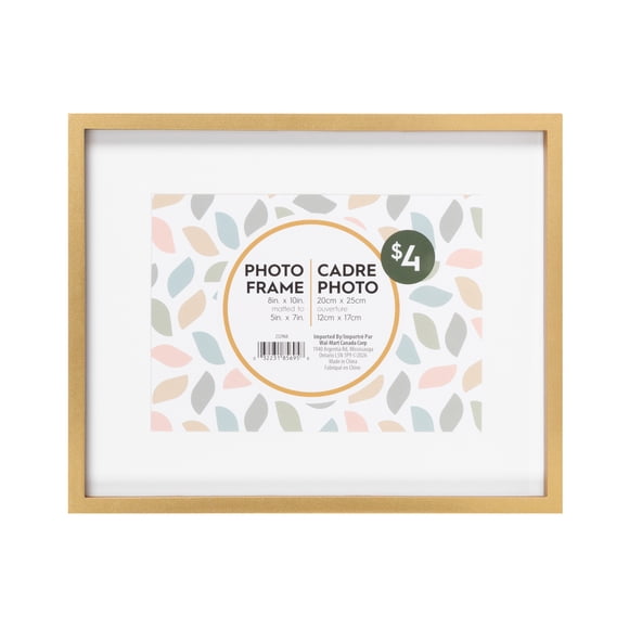 DesignOvation Gally 8x10 Matted to 5x7 Gold Picture Frame