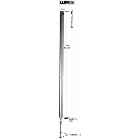 WRS Caldwell Series 50 3/8" Spiral Tube Window Balance for Tilt Windows - 34" Wh