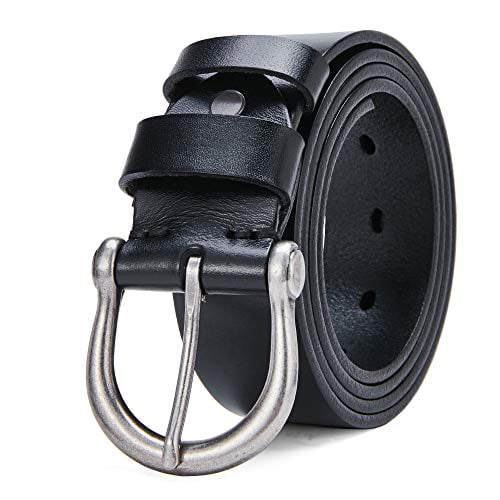 Real Cowhide Everyday Dress Belts, Full Grain Cowhide Leather Dress Belt