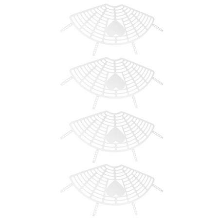

2 Sets/4pcs Useful Bike Protective Mesh Creative Bike Accessories Durable Bike Supplies Bike Gadgets for Bike Girls Kids (White)