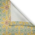 thumbnail image 3 of Ambesonne Marigold Kitchen Curtains, Oriental Mosaic Floral, 55"x36", Mustard Sea Green, 3 of 3