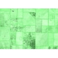 thumbnail image 1 of Ahgly Company Indoor Rectangle Patchwork Emerald Green Transitional Area Rugs, 2' x 5', 1 of 4