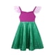 thumbnail image 5 of Vestido de verano para niño y niña, ropa informal con estampado de manga voladora, línea A, moda coreana, lentejuelas, para uso diario, 5 of 5