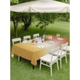 thumbnail image 4 of Outdoor Tablecloth with Umbrella Hole for Patio/Picnic/Party/Camping, Burnt Orange Yellow Ombre Waterproof Table Cloth Rectangle Table Cover Washable, Contemporary Art Abstract Aesthetics (60"x 102"), 4 of 8