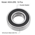 thumbnail image 2 of 6003-2RS Deep Groove Ball Bearings Z2 17x35x10mm Double Sealed Chrome Steel 10 Pcs, 2 of 4