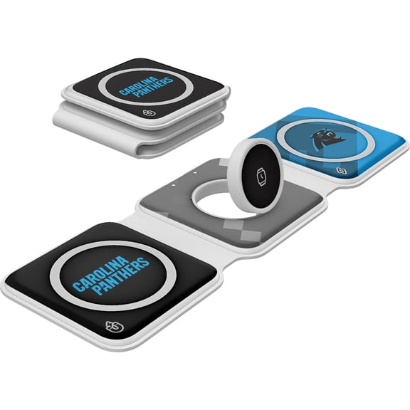 Keyscaper Carolina Panthers 3-in-1 Foldable Charger