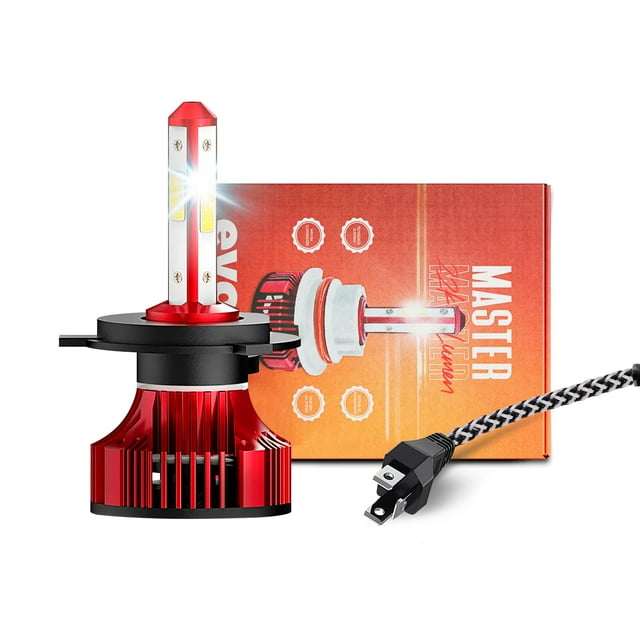 Luz Led para Motocicleta - EVOLUM - Modelo Master 22,000 lúmenes - Resistencia al Agua - Haz de luz Perfecto: Luz Blanca