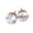 White+Golden, variant on tasrioml Ear Studs Elegant All Match Cubic Zirconia Round Exquisite Earrings for Dating