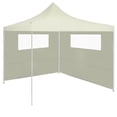 thumbnail image 2 of vidaXL Gazebo Sidewalls with Windows 2 pcs Cream, 2 of 4