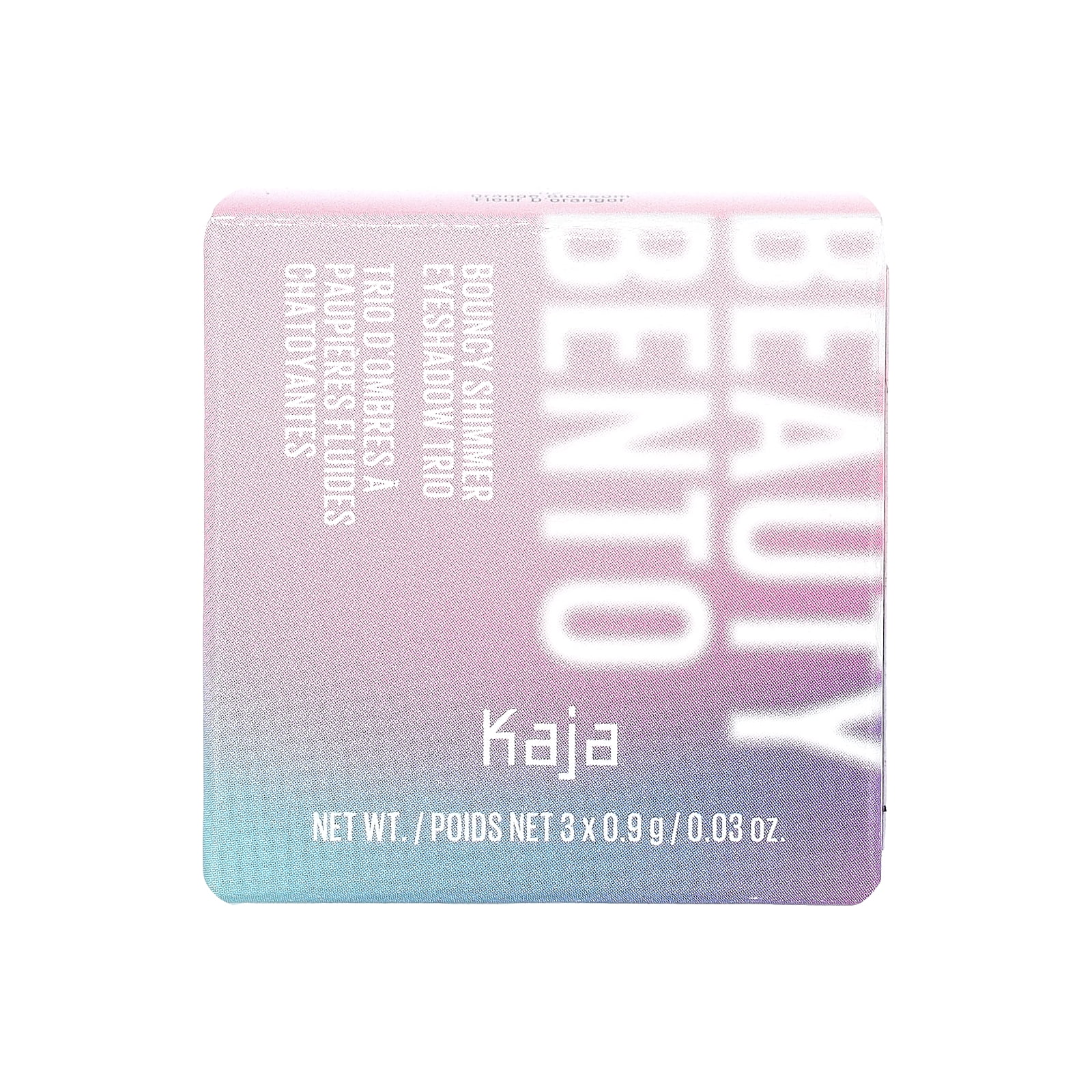 Kaja Beauty Bento, Bouncy Shimmer Eyeshadow Trio, 02 Orange Blossom, 3 Count, 0.9 g (0.03) oz Each
