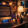 thumbnail image 4 of Halloween Ghost Candles Spooky Ghostly Scented Candle Soy Wax Aromatherapy Gift Pack Creepy Ghost Shaped Candle for Trick or Treat Party Home Room Decor，Orange, 4 of 4