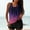 Purple, variant on CALAFEBILA Plus Size Swimsuit for Women Modest Two Piece Tankini Gradient Pleated Bathing Suits
