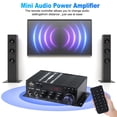 thumbnail image 3 of Mini amplificador de potencia de audio de 2 canales, 40 W + 40 W para uso doméstico en el coche, 3 of 8