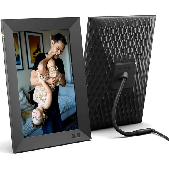 Open Box Nixplay Smart Wi-Fi Digital Photo Frame W10J - Share Photos and Videos Instantly