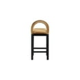 thumbnail image 4 of Meridian Furniture Conrad Saddle Velvet Counter Stool, 4 of 9