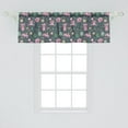 thumbnail image 2 of Ambesonne Nursery Window Valance, Repetitive Happy Pattern of Piglets Flowers Birds and Trees, Curtain Valance for Kitchen Bedroom Decor with Rod Pocket, 54" X 18", Multicolor, 2 of 3