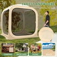 thumbnail image 5 of FICISOG Sports Tent Pop up Weather Pod Outdoor Screen House Pod Tent Shelter for up to 6 People, 71in Large Instant Weatherproof Pop up Tent with Clear View for Camping, 5 of 9