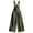 Army Green, variant on Women'S Adjustable Strap Overalls Button Front V Neck Wide Leg Jumpsuit with Pockets Black S