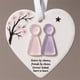 thumbnail image 4 of Adorno de La Amistad con Forma de Corazón de Vidrio Marino, Recuerdo de La Amistad, Adorno de Corazón de La Amistad para Árbol de Navidad., 4 of 5