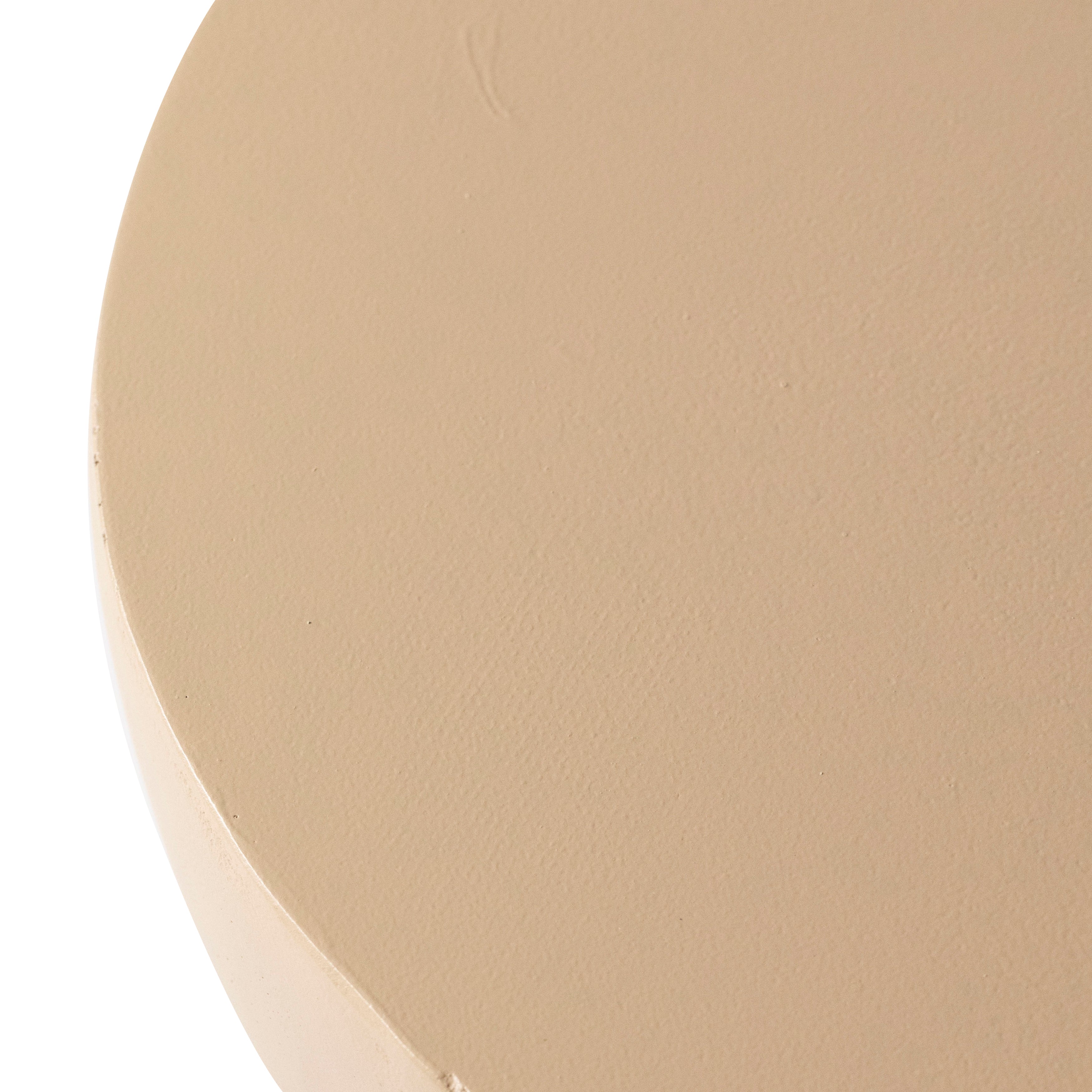 LeisureMod Minimalist Side Table, Fiber stone Round Hourglass Accent End Table Stool for Outdoor Patio, Indoor Home, Living Room Sofa, Weather-Resistant, Sage Series in Beige