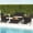 Mix Brown + Brown, variant on Costway 4 PCS Patio Wicker Sofa Set with Coffee Table Acacia Wood Armrests & Tabletop Mix Brown/Brown