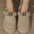 thumbnail image 5 of CHICVOMEY Warm Comfort Slippers for Women Memory Foam House Slippers with Non-Slip Sole - Plush Faux Fur Fuzzy Indoor Outdoor Slides, 5 of 5