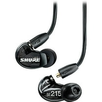 Shure SE215 Sound Isolating Headphones Earphones In-Ear Stereo Headphones Black