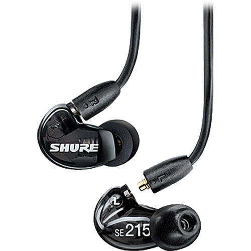 Shure SE215 Sound Isolating Headphones Earphones In-Ear Stereo Headphones Black