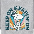 thumbnail image 3 of Peanuts - Keep On   - Men's Crew Neck Fleece Pullover, 3 of 6