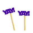 thumbnail image 2 of Darling Souvenir, YAY! Year Cupcake Toppers, Birthday/ Wedding/ Graduation Party/ Baby Shower Dessert Decorations - Pack Of 20, 2 of 3