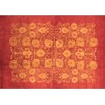 thumbnail image 1 of Ahgly Company Indoor Rectangle Oriental Orange Industrial Area Rugs, 4' x 6', 1 of 4
