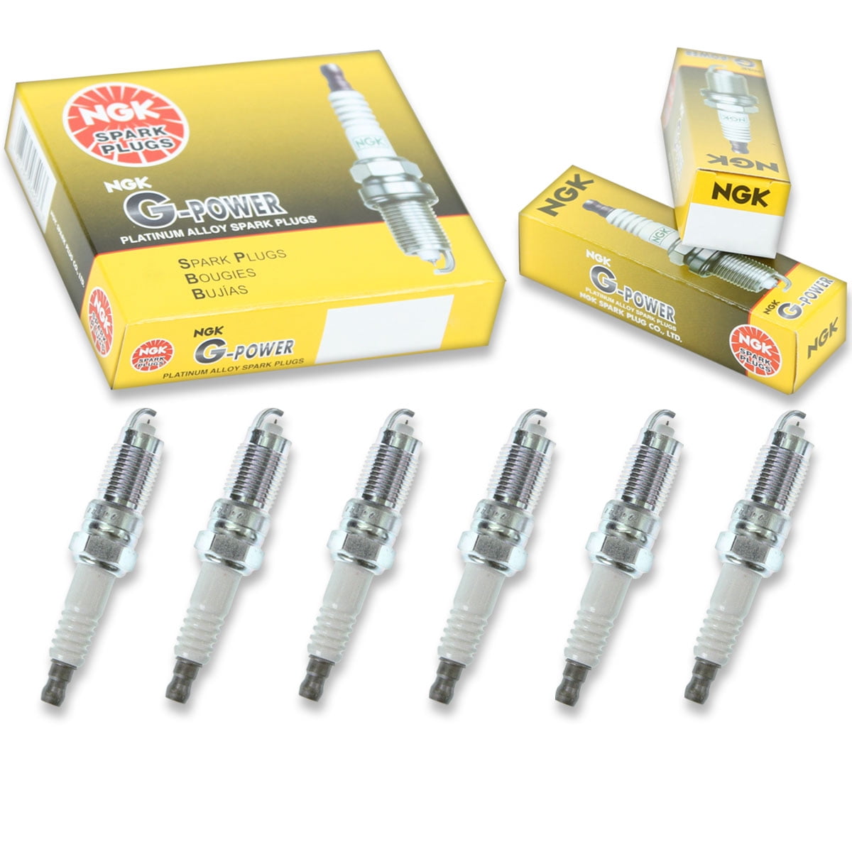 6 pc NGK 3716 G-Power Spark Plugs for 4013 4039 41-822 6213 6239 8120 AP2543 AP2544 AP2545 AP2546 AP5143 AP5144 AP5144DP2 AP5145 AP5145DP2 AP764 AP765 AP766 APP2544 APP2545 APP2546 APP5144 APP5144DP2